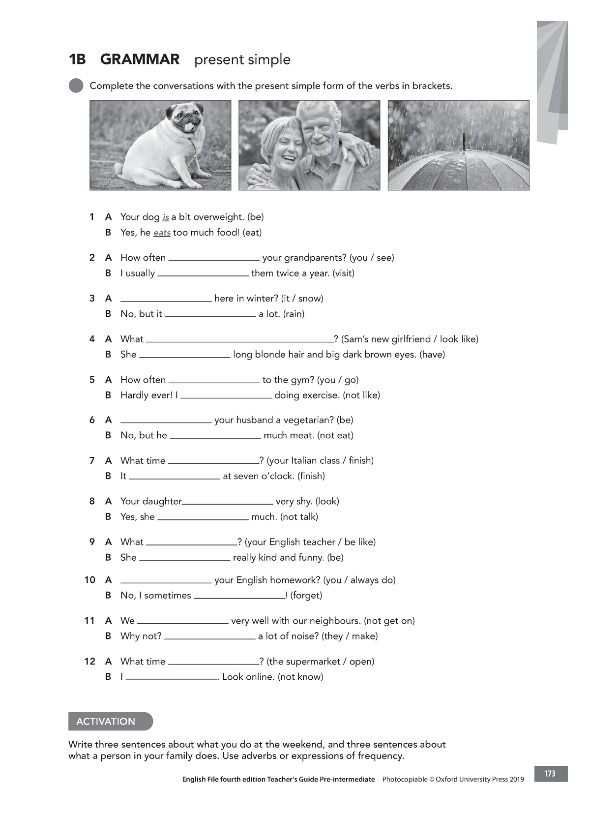 English File 4e Pre Intermediate Tg Pcm Grammar 1b 173173 English F Ile F Ourth Edition T 4862