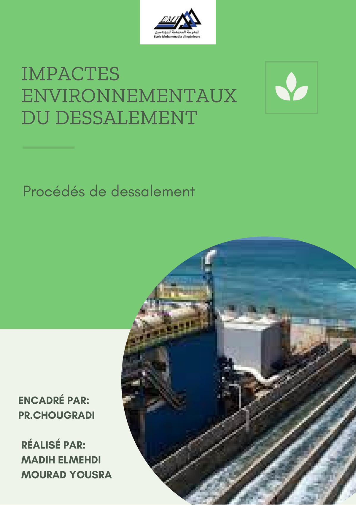 Impcactes Environnementaux Du Desslement - ####### IMPACTES ...