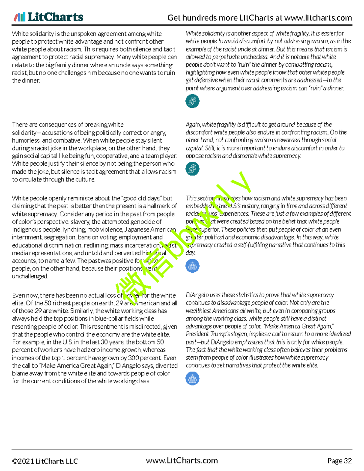 White-Fragility-Lit Chart 32 - White solidarity is the unspoken ...