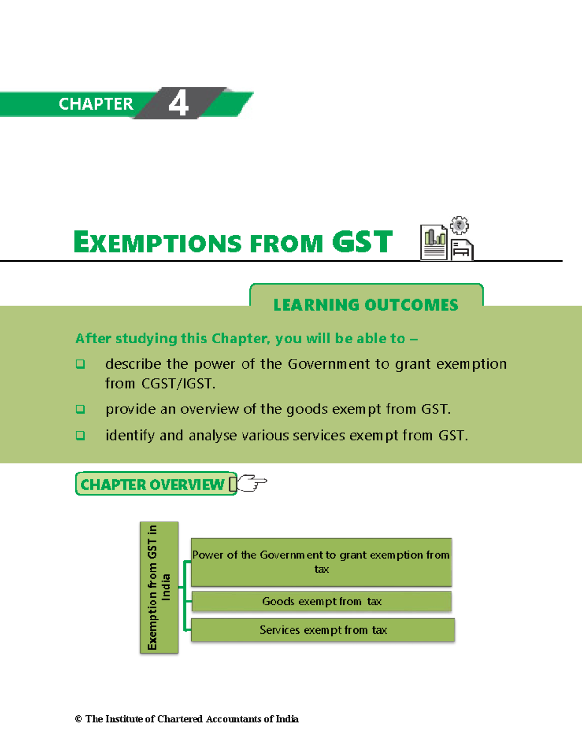 Exemptions-from-GST - Exemptions from gst - LEARNING OUTCOMES ...