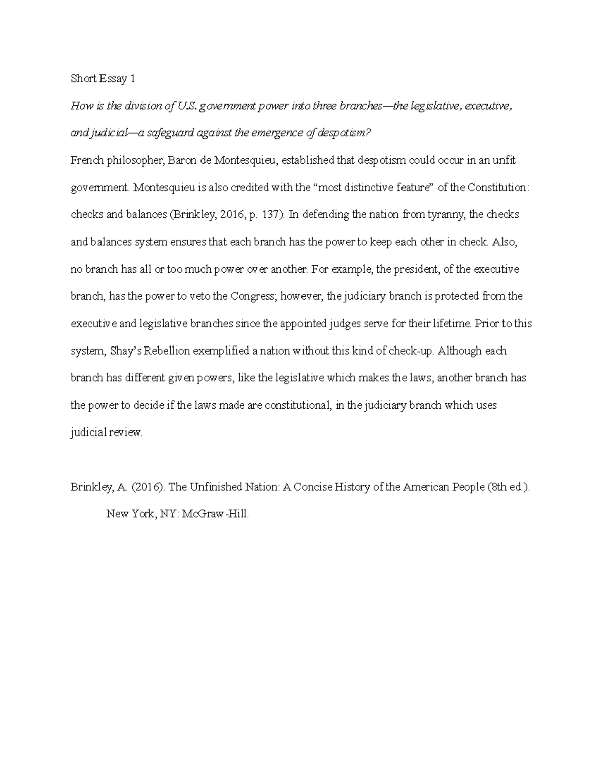 short-essay-us-history-short-essay-1-how-is-the-division-of-u