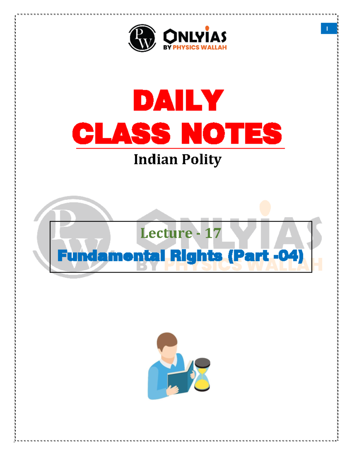 Fundamental Rights Part-04 17 : Daily Class Notes - Lecture - 17 ...