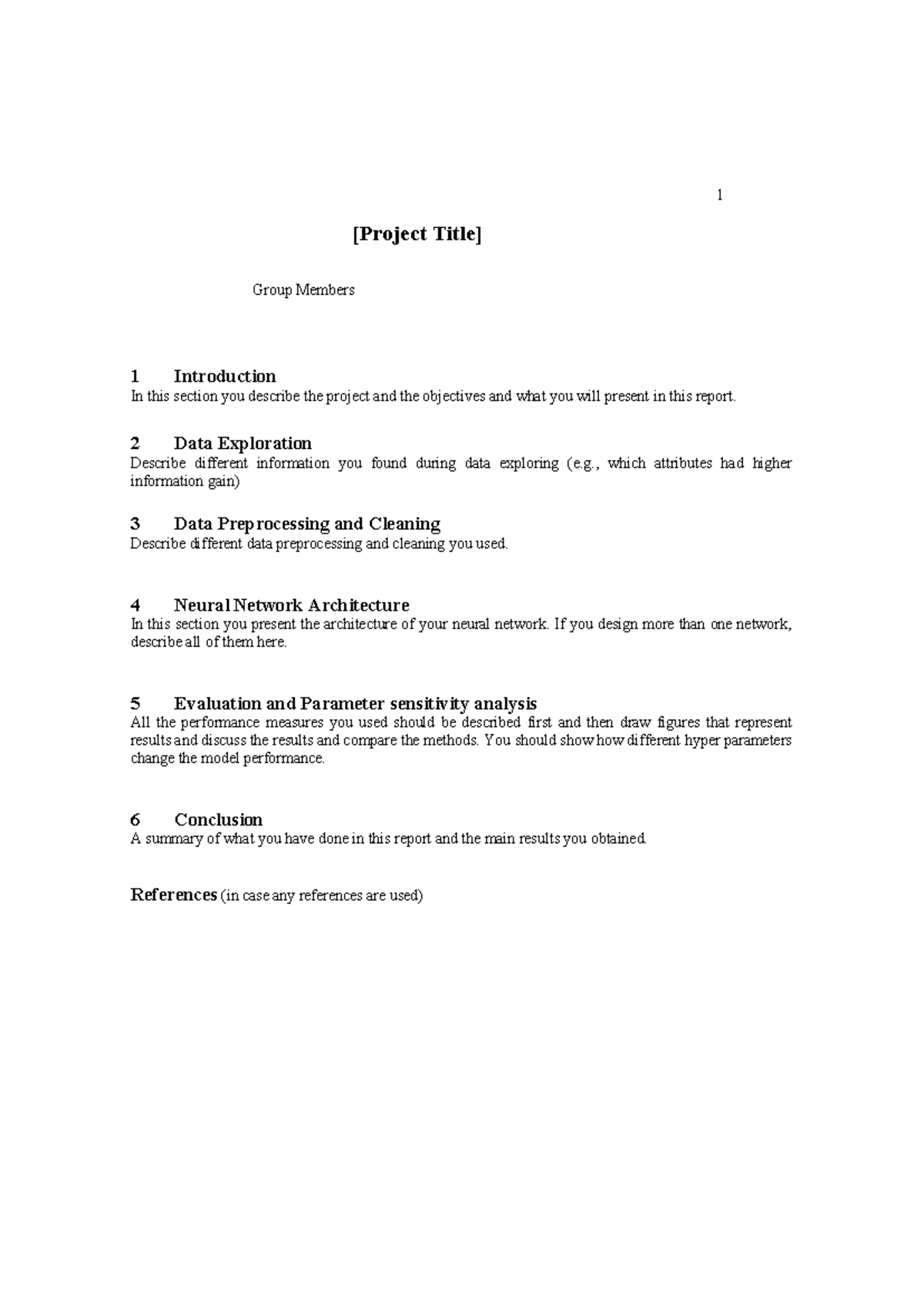 Report Template - 1 [Project Title] Group Members 1 Introduction In ...