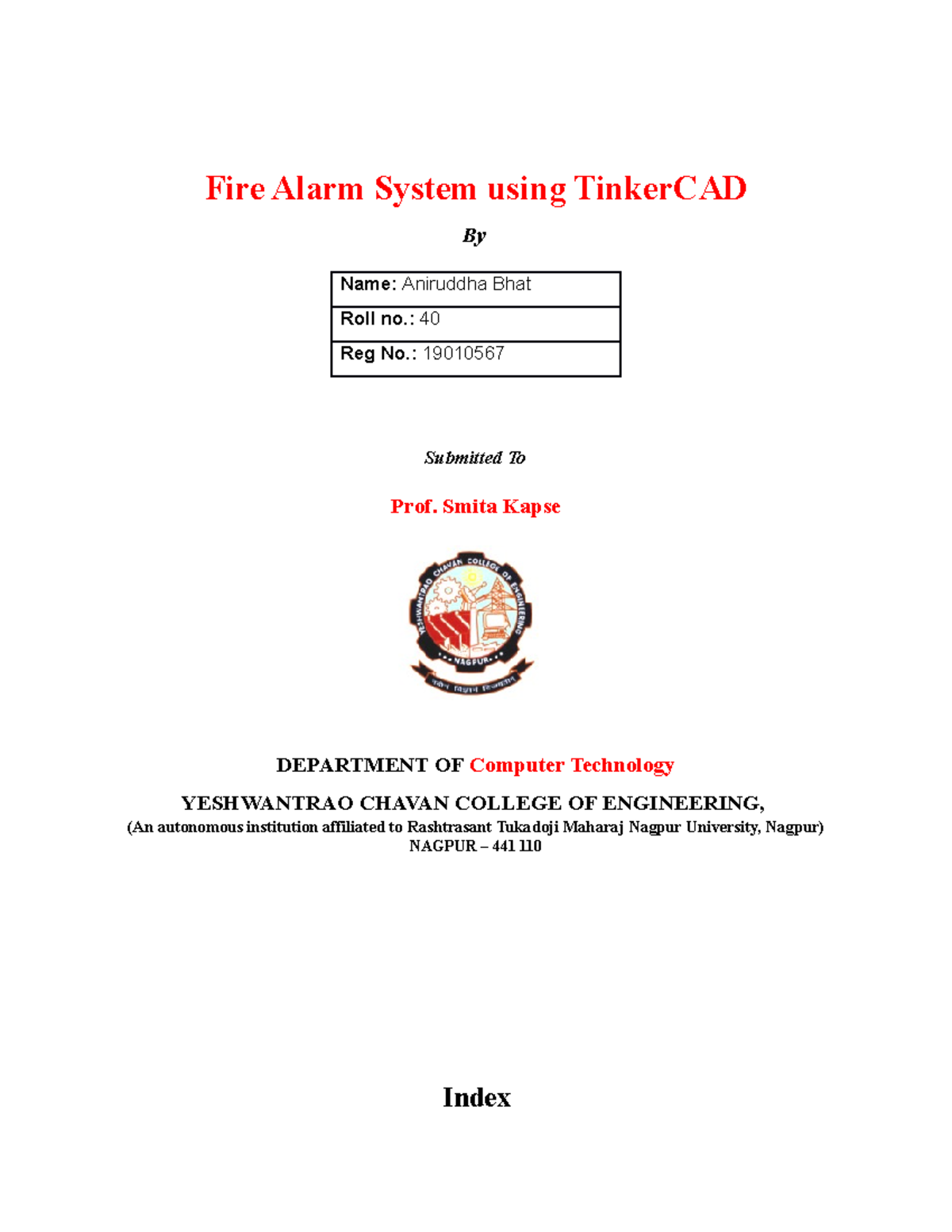 Fire Alarm System using Arduino on Tinker CAD - Fire Alarm System using ...