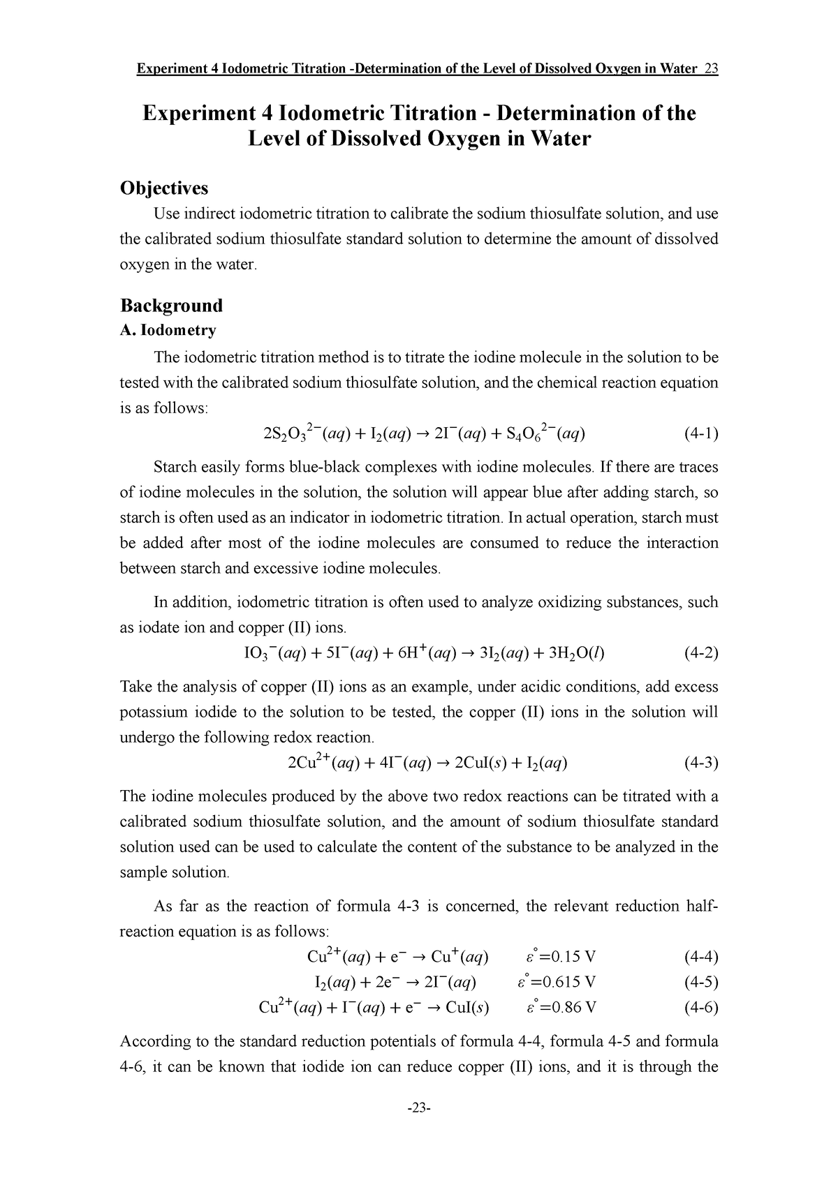 titration screen experiment level 4 answer key