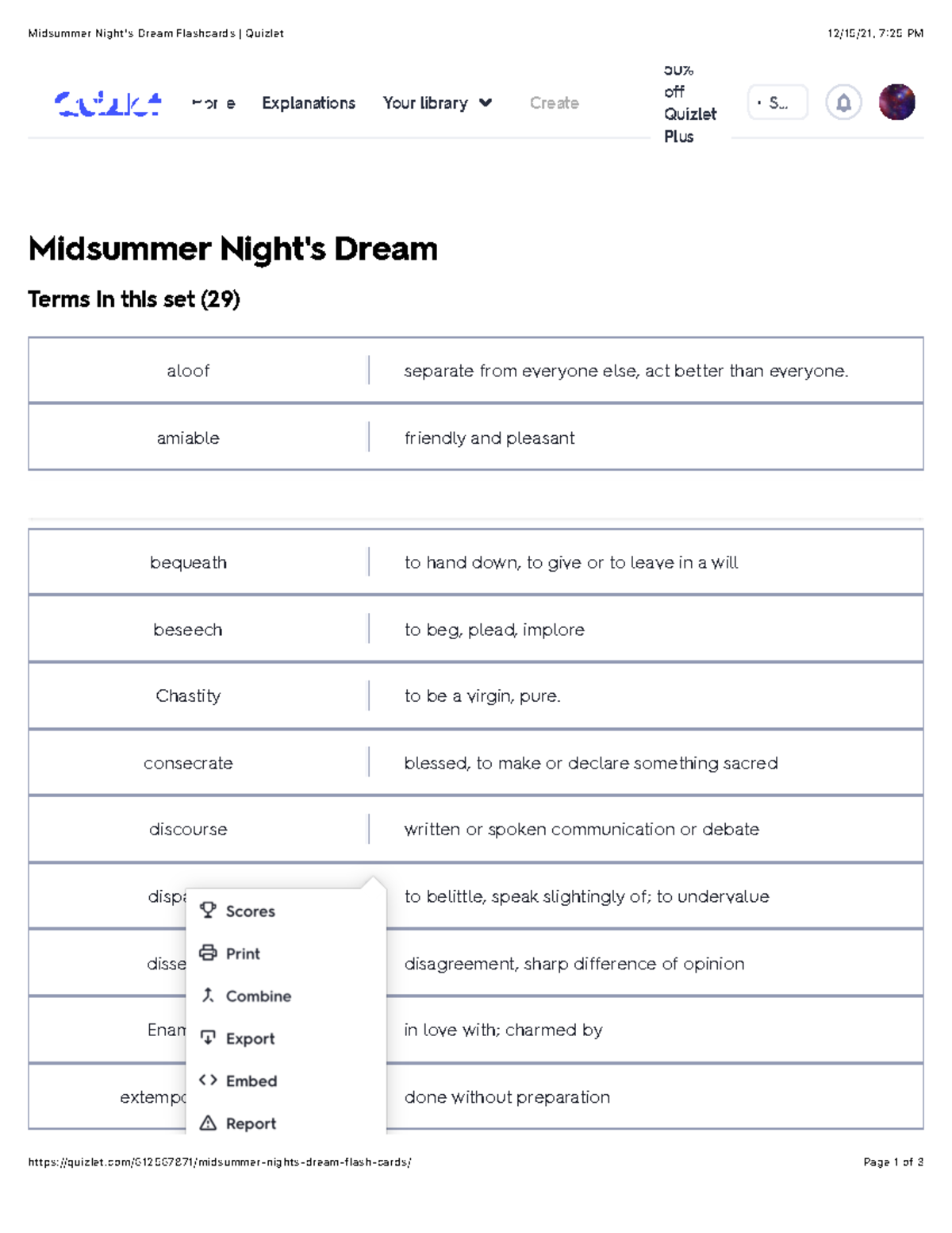 Midsummer Night's Dream Flashcards Quizlet - Midsummer Night's Dream ...