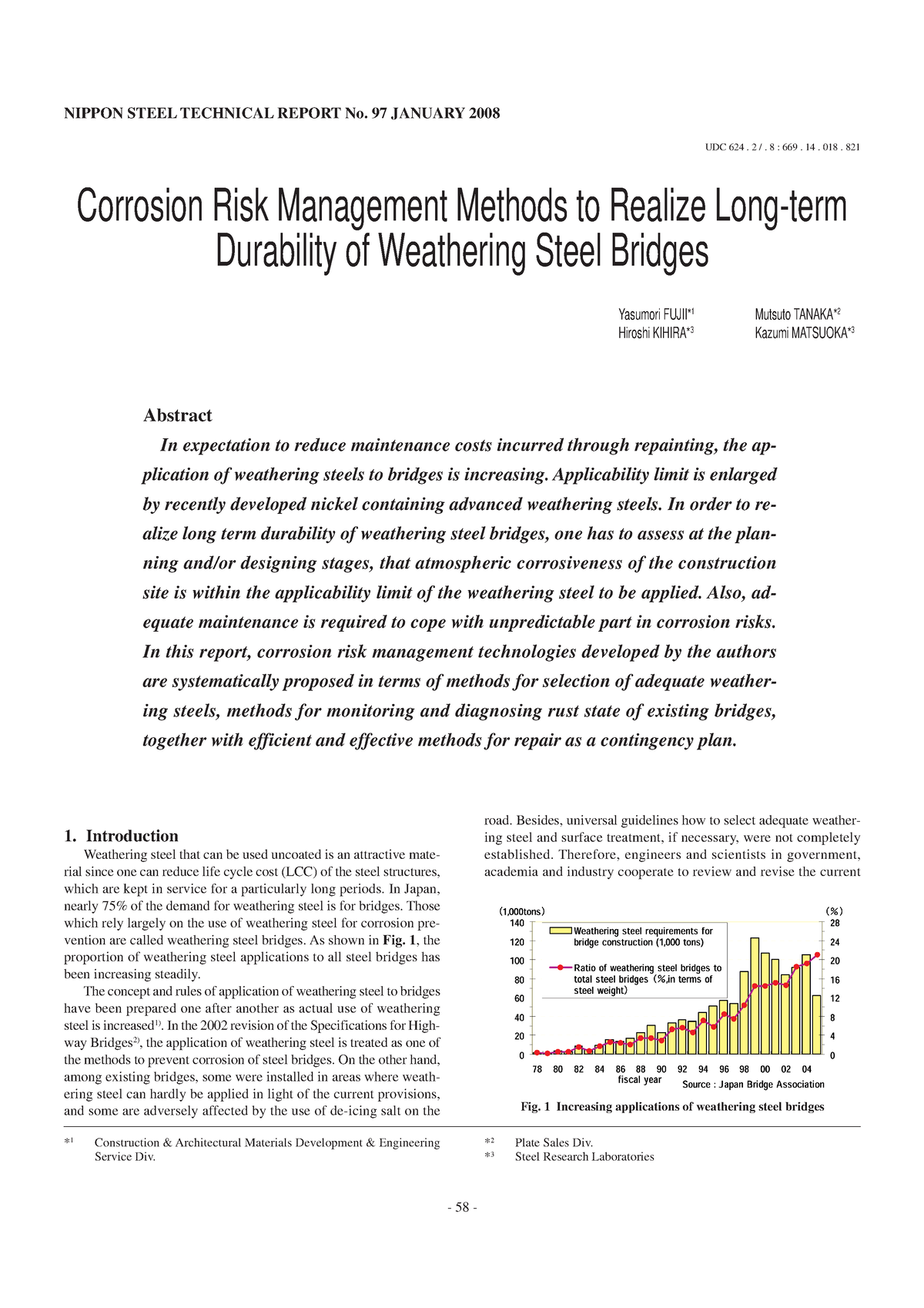 Corrosion Risk Management - UDC 624. 2 /. 8 : 669. 14. 018. 821 ...