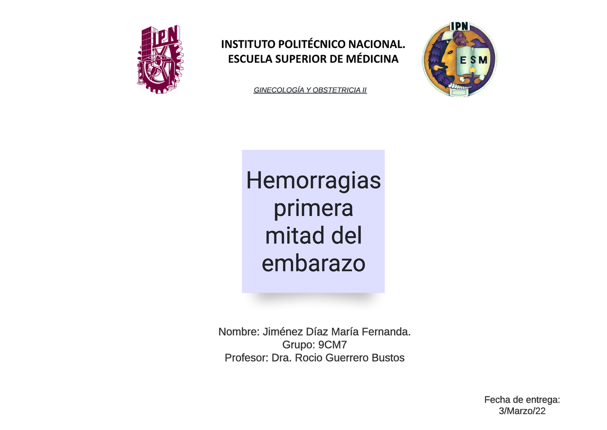 2. Mapa Conceptual Hemorragias 1ra mitad- Jiménez Díaz - Hemorragias  primera mitad del embarazo - Studocu