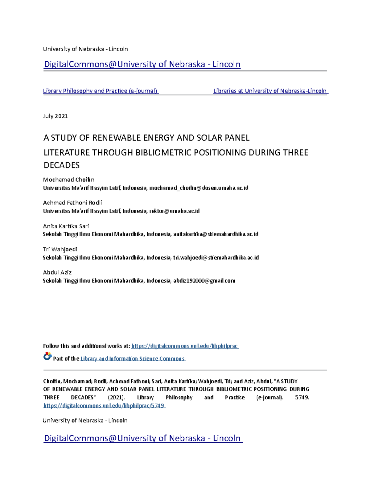 Fulltext No Use University Of Nebraska Lincoln DigitalCommons 