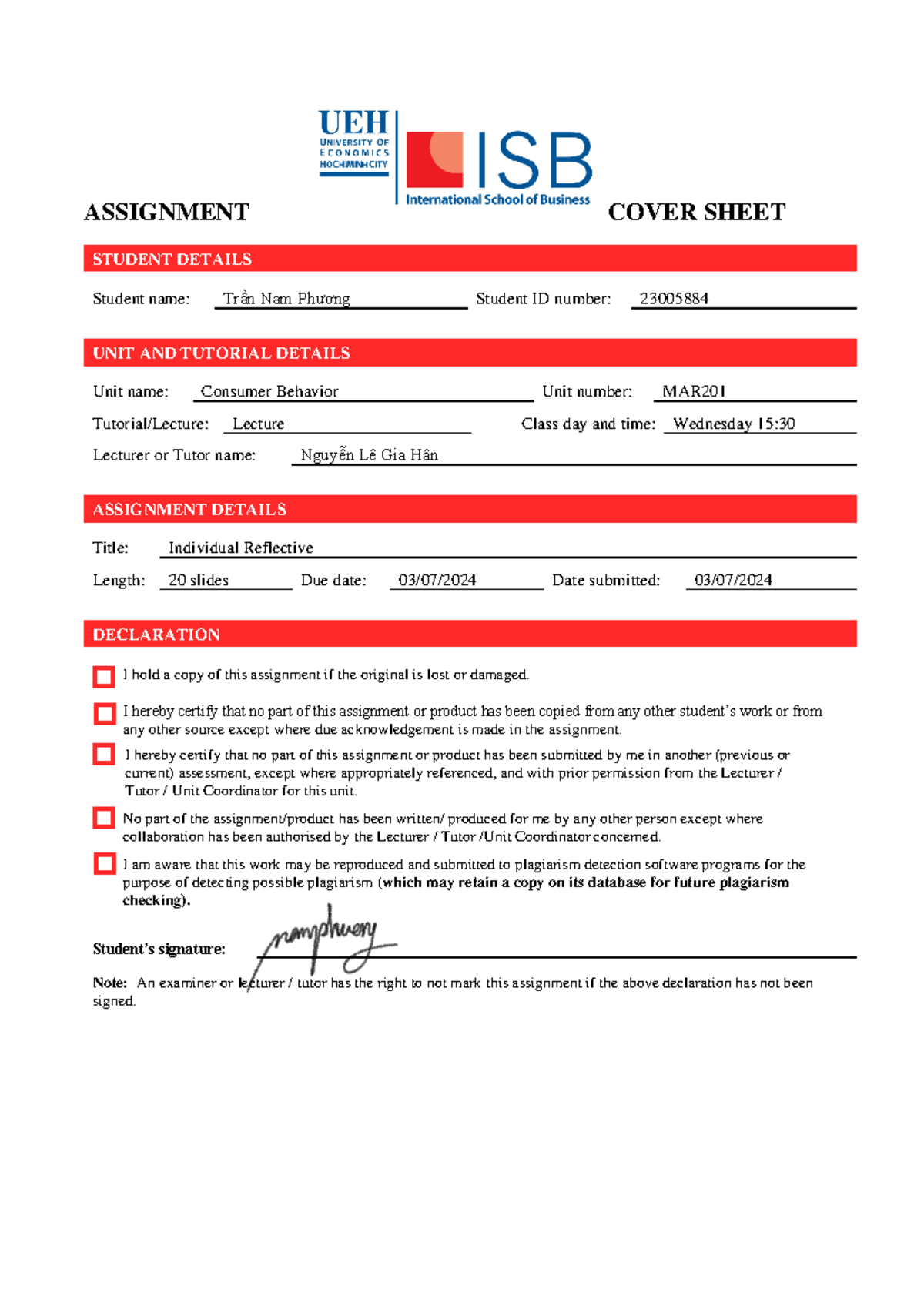 CBT224WSB5 Individual Reflective Trần Nam Phương 230058841