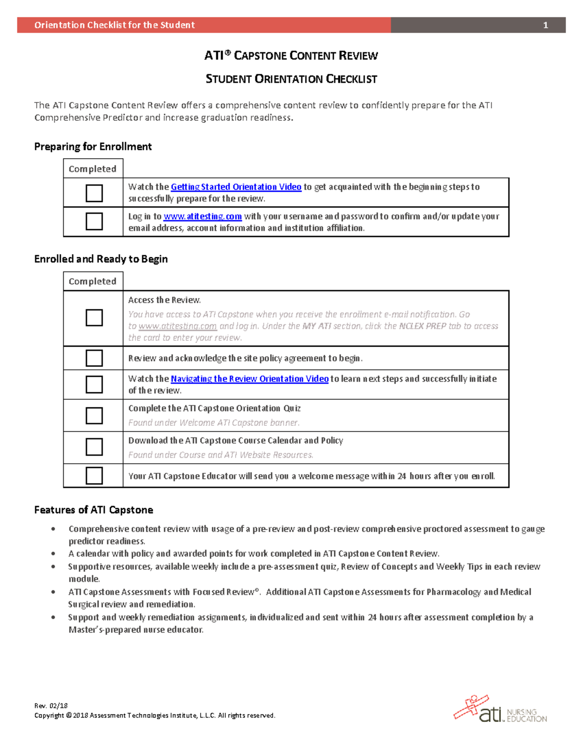 Capstone Orientation Quiz - yhdtkf6