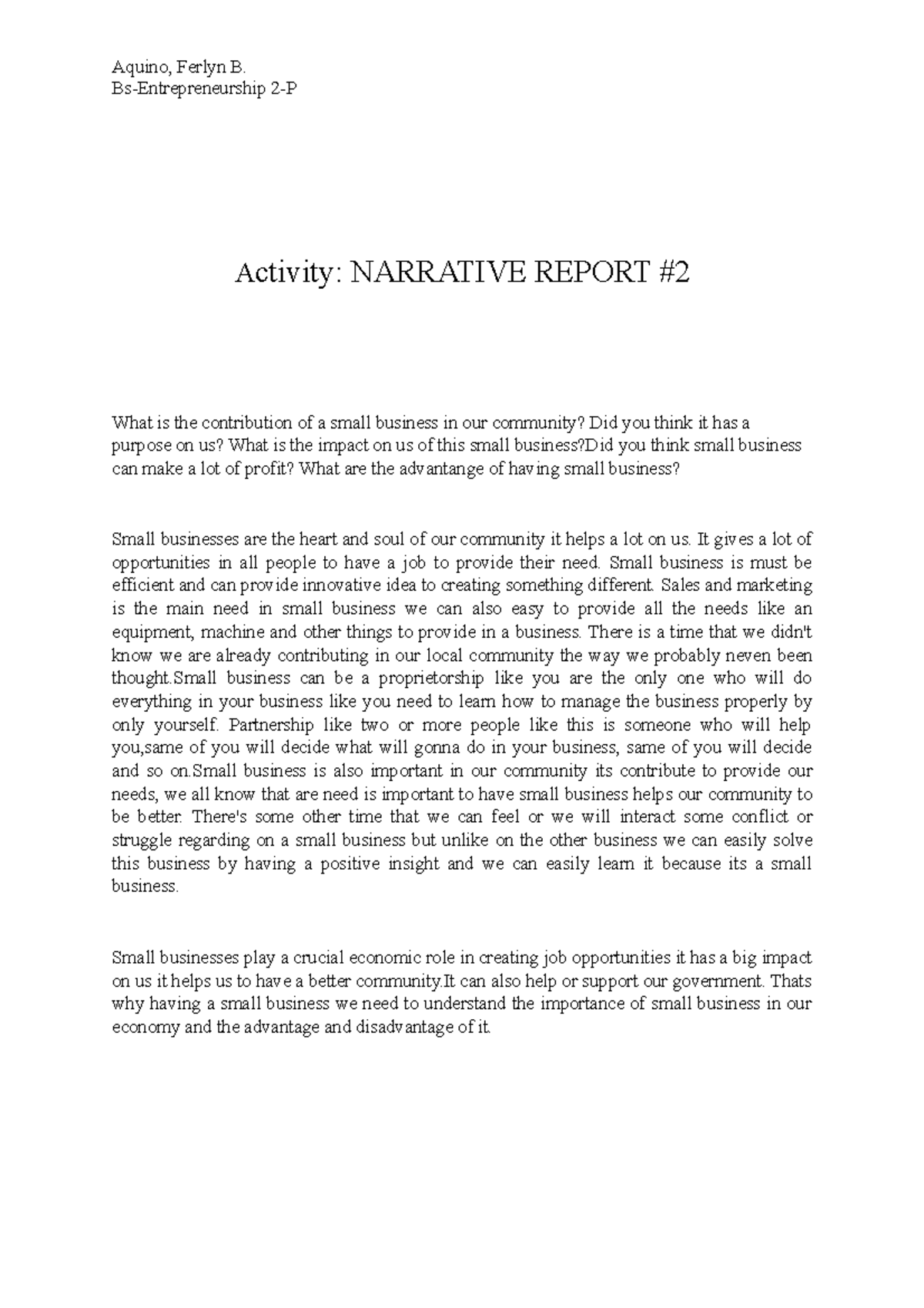 Undang-2 - ggggg - Aquino, Ferlyn B. Bs-Entrepreneurship 2-P Activity ...