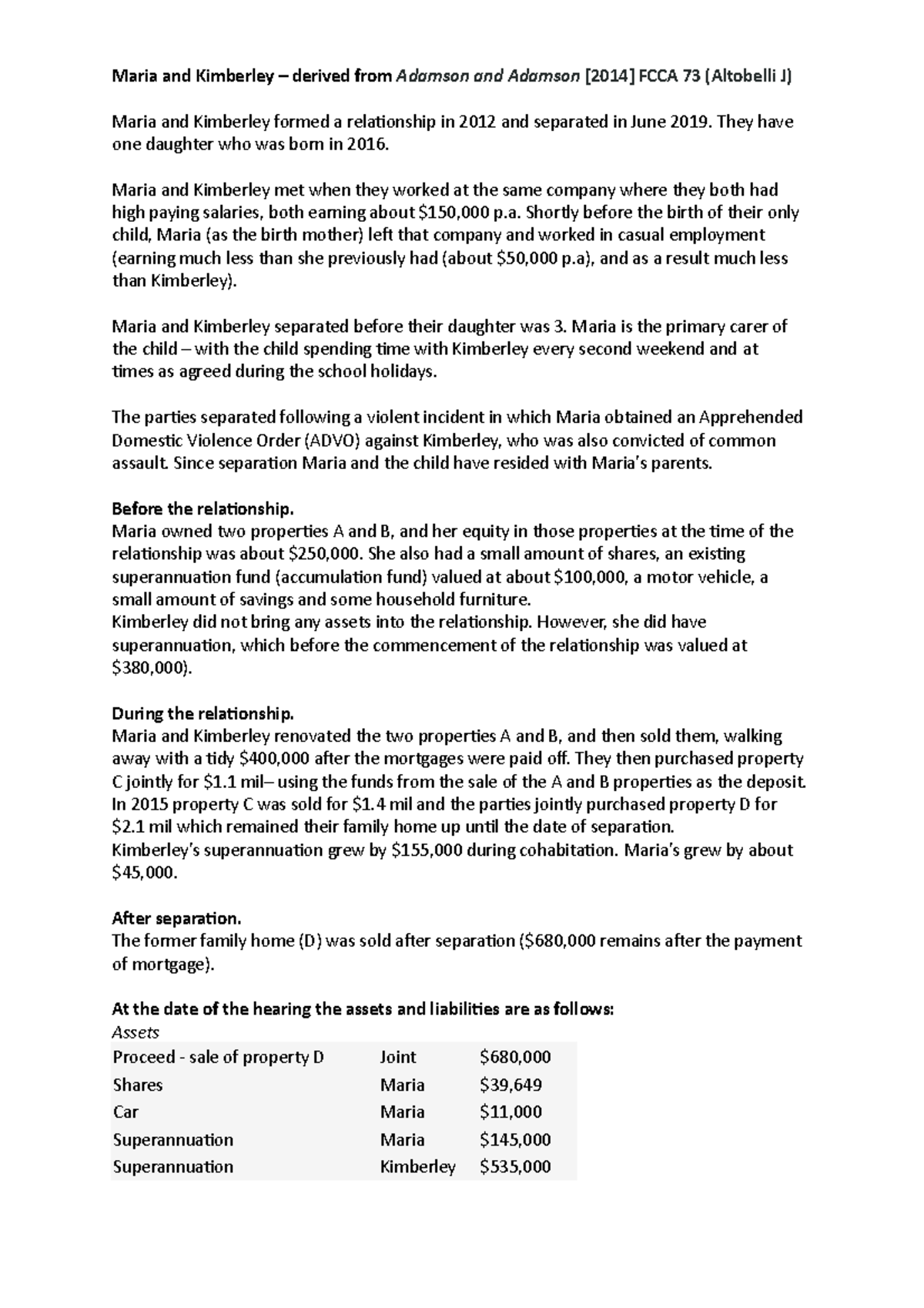 Maria and Kimberley Problem Q - Maria and Kimberley – derived from ...