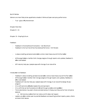 Final - test view material - MGT 319 Exam III Study Guide Chapter 11 ...