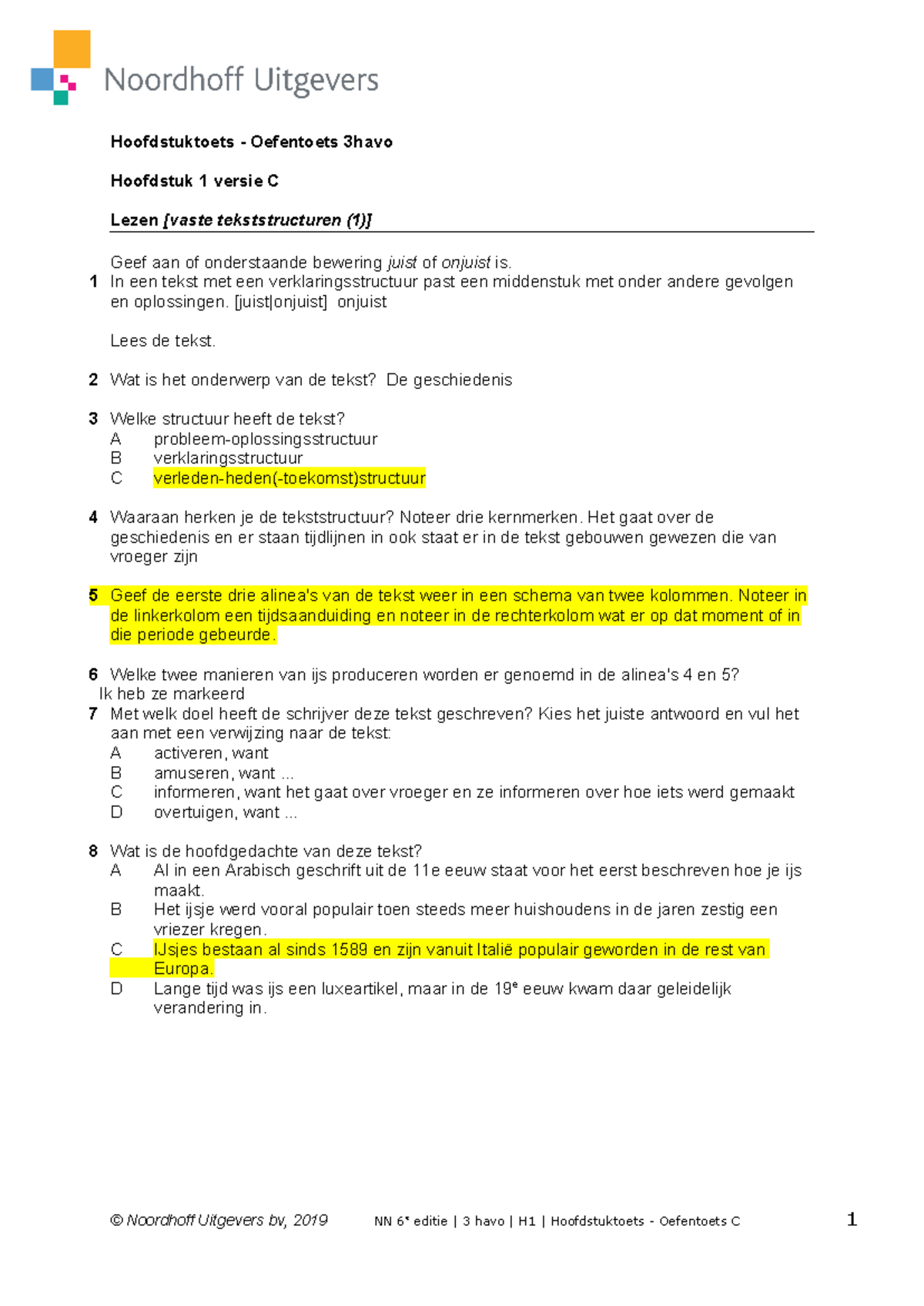 3havo Oefentoets Hst 1 - Hoofdstuktoets - Oefentoets 3havo Hoofdstuk 1 ...