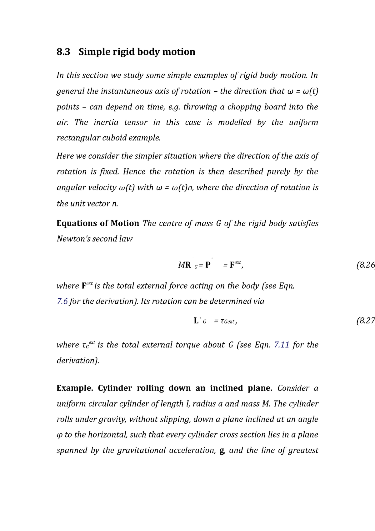 Dynamics-8-5 - Simple Rigid Body Motion - 8 Simple Rigid Body Motion In ...