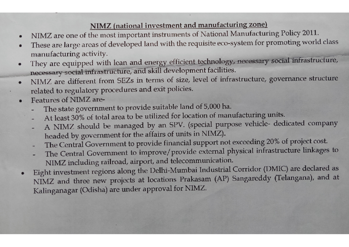 NIMZ(National Investment and Manufacturing Zone International