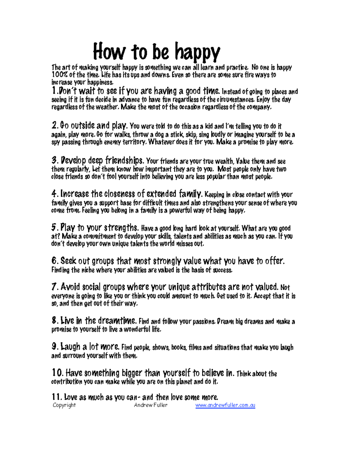 How to be happy very good very good very good How to be happy 