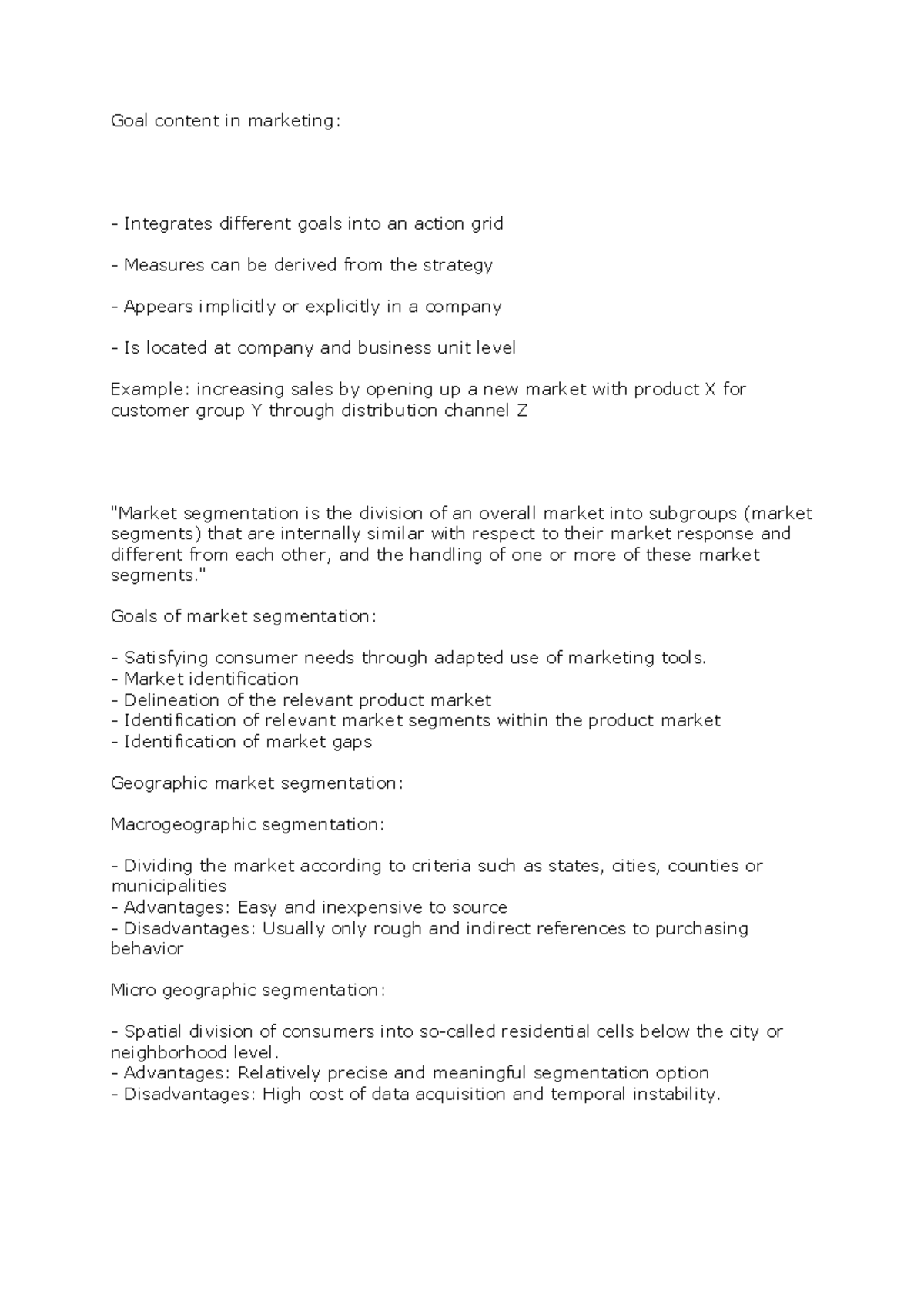 Goal content in marketing - Goal content in marketing: Integrates ...