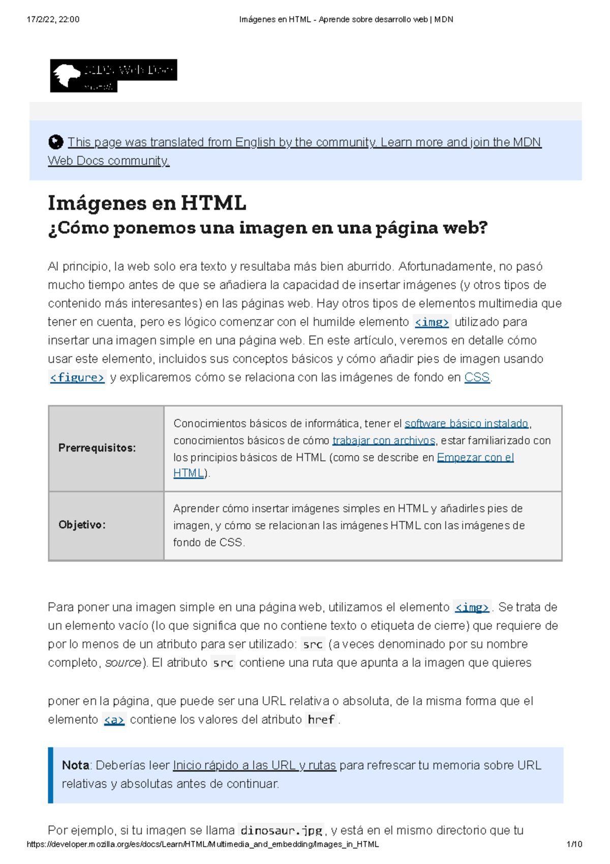 Imágenes En HTML - Aprende Sobre Desarrollo Web MDN - This Page Was ...