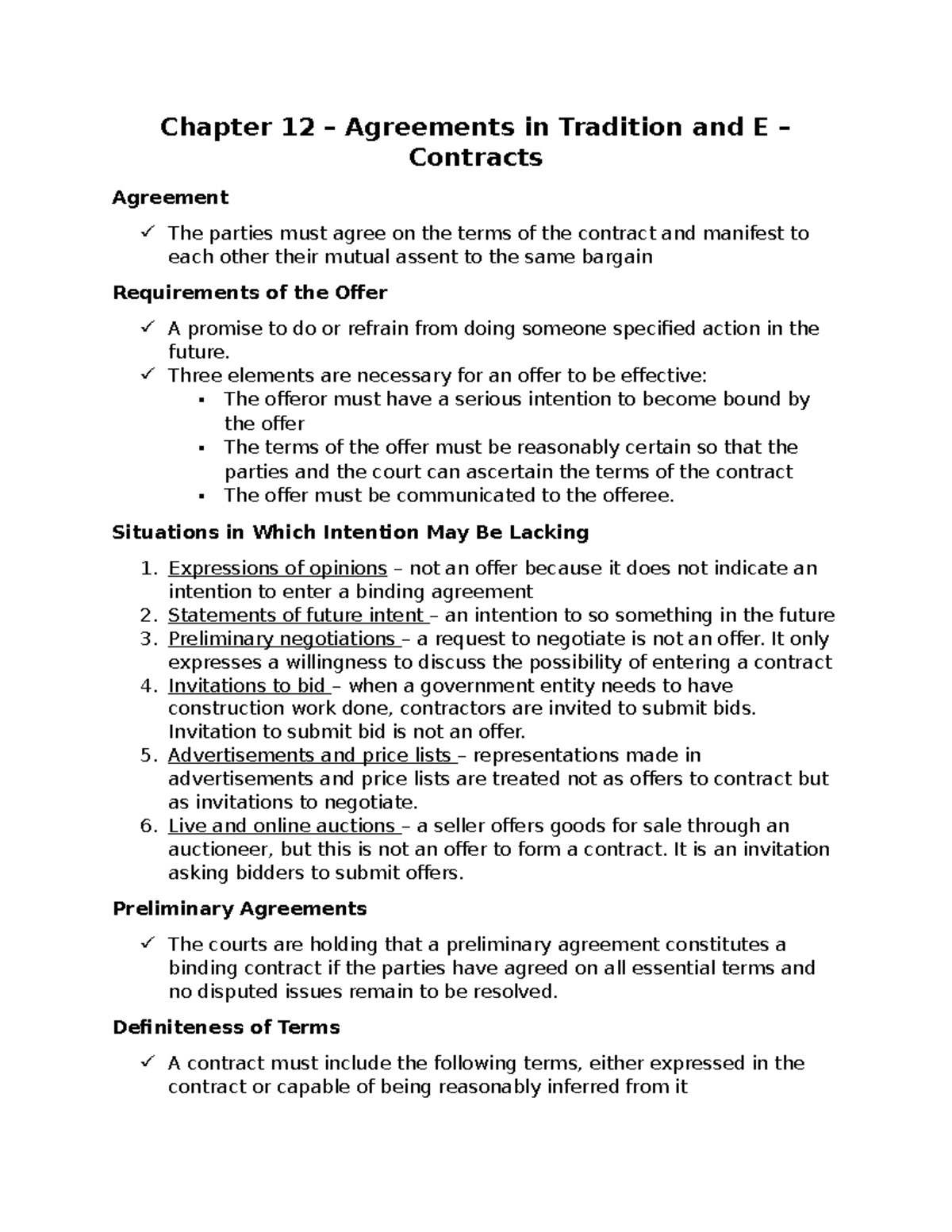 assignment worksheet 12.2 agreement in e contracts