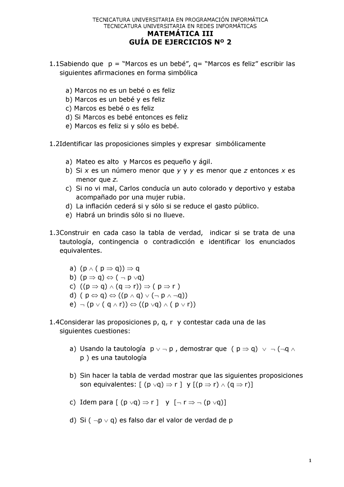 Guia 2 Unsam Guia De Ejercicios Tecnicatura Universitaria En Tecnicatura Universitaria En 2425