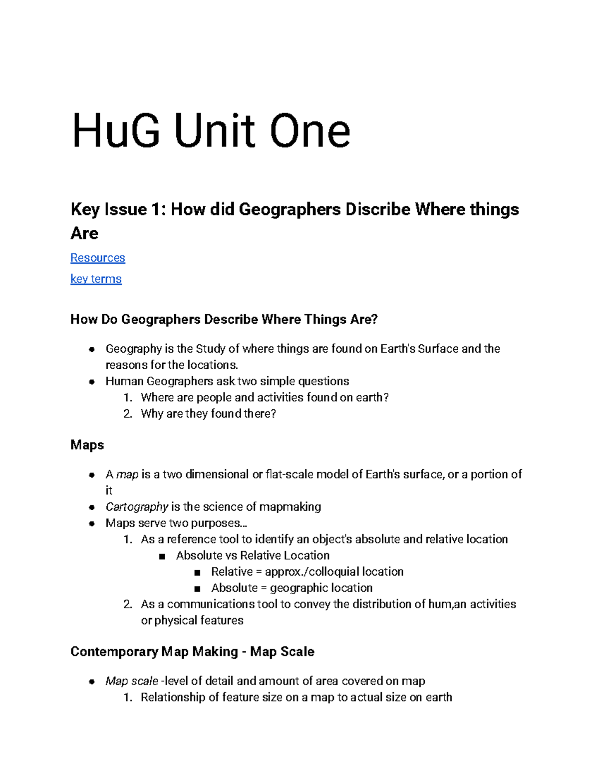 human-geography-unit-1-hug-unit-one-key-issue-1-how-did-geographers