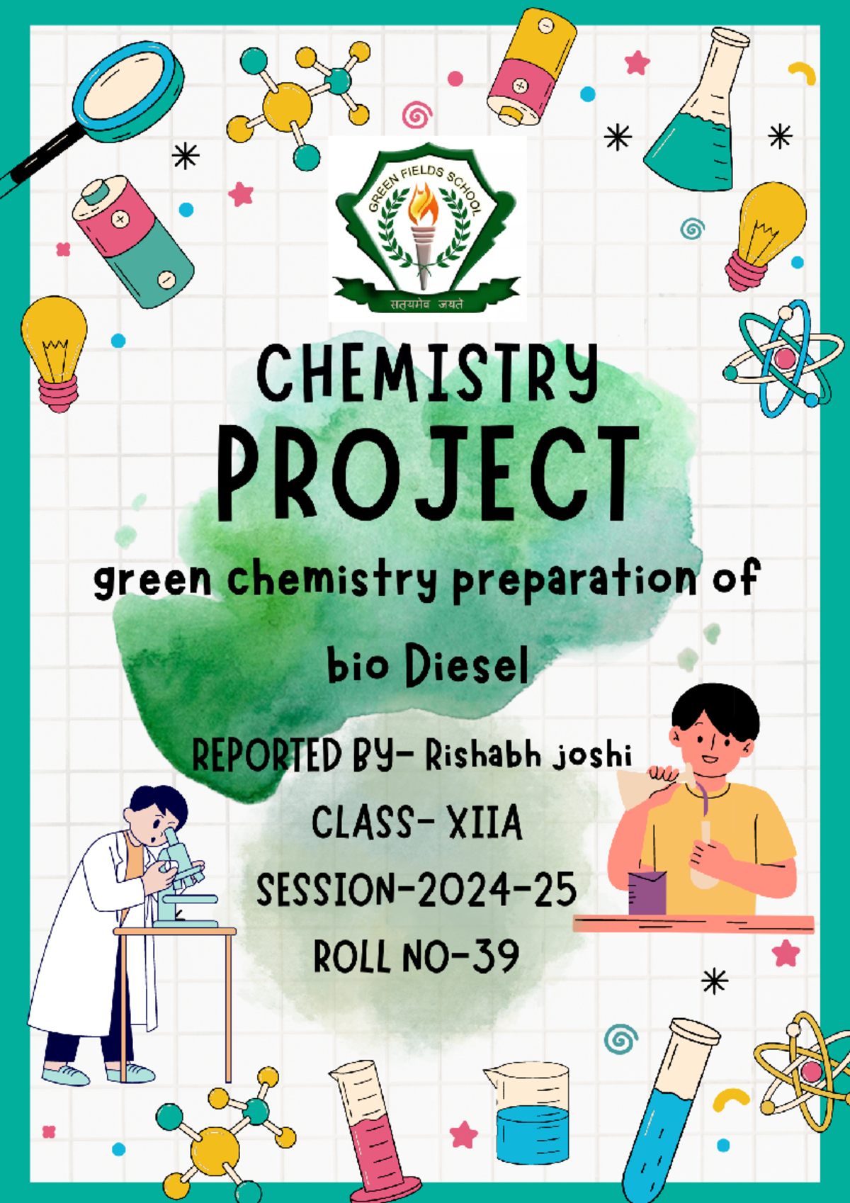 Rishabh joshi class 12A chemistry project - FIELDS G CHEMISTRY PROJECT ...