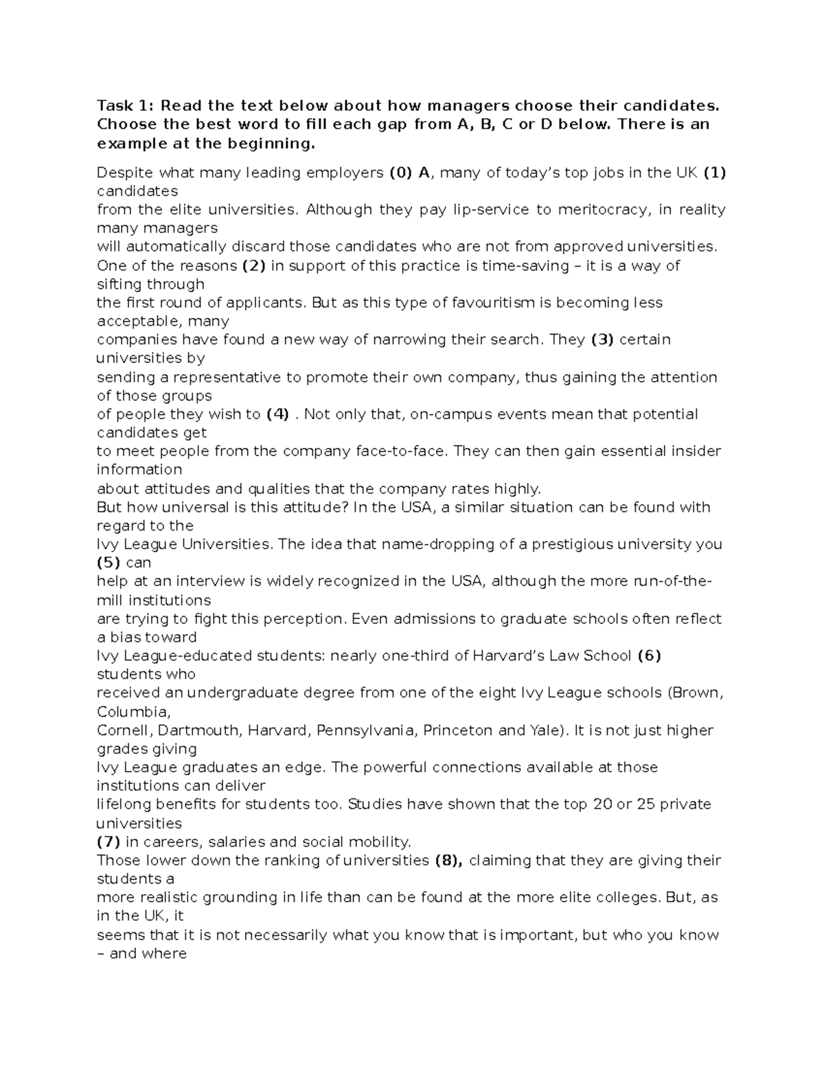 Assignment reading 101 - Reading - Studocu