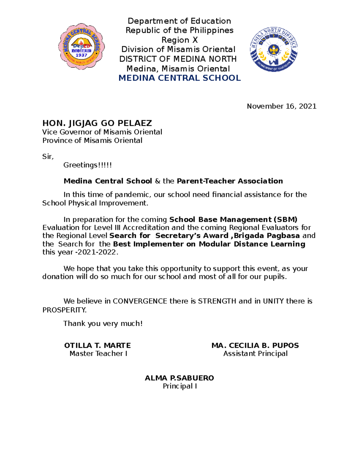 Solicitation 2021 - for teaching and learning process - Department of ...