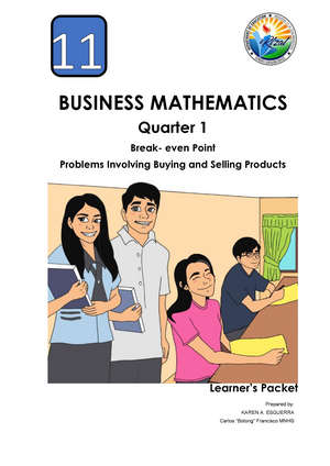 Business Math Module 1 1 3 - Business Mathematics Quarter 1 Week 1 ...