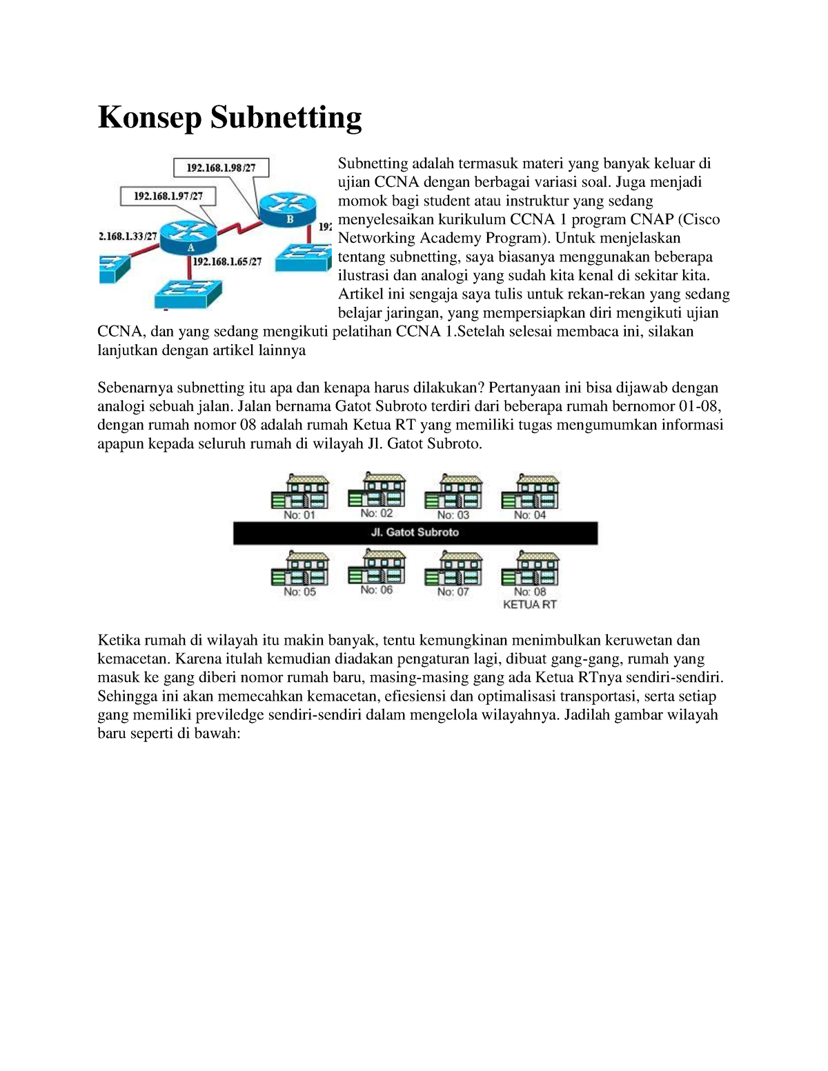 01. Konsep Subnetting - Konsep Subnetting Subnetting Adalah Termasuk ...