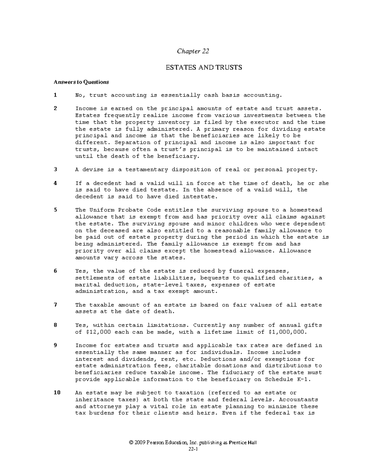 Solution Manual Advanced Accounting 10e by Beams Ch22 Chapter 22
