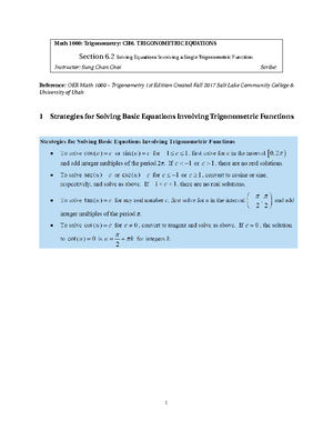 Properties of inverse cosine and sine functions - Math 1060 ...