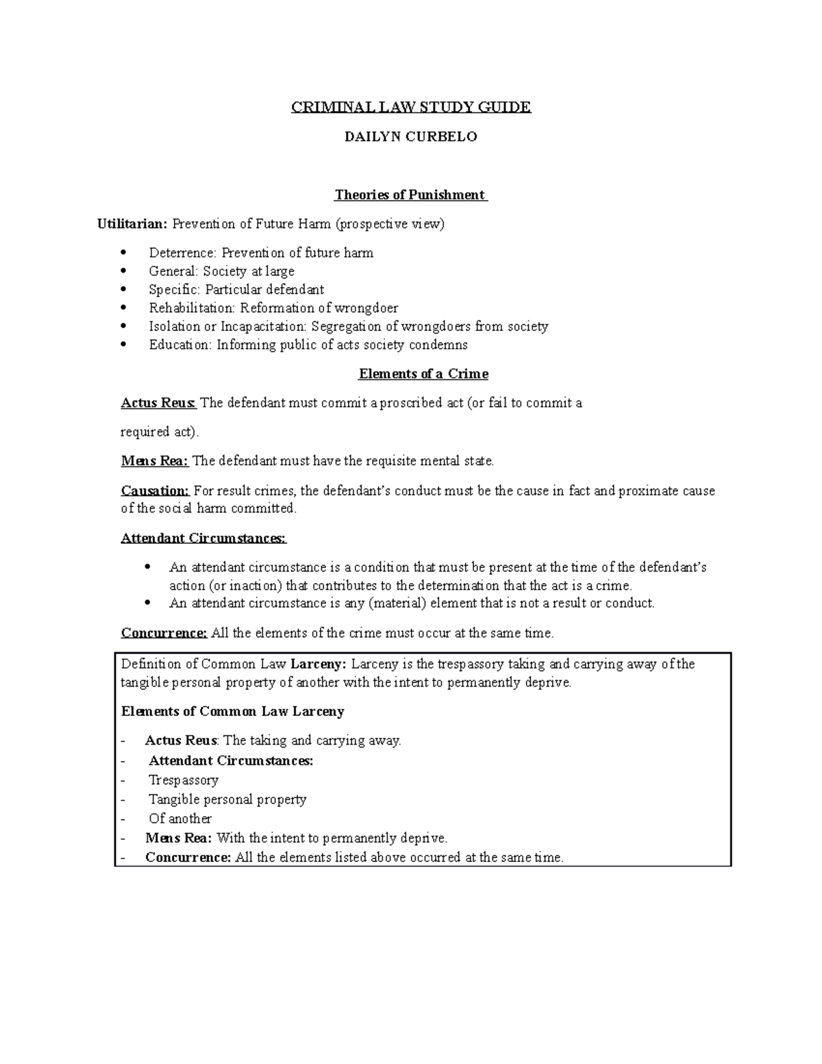 study-guide-crime-law-note-from-criminal-law-criminal-law-study