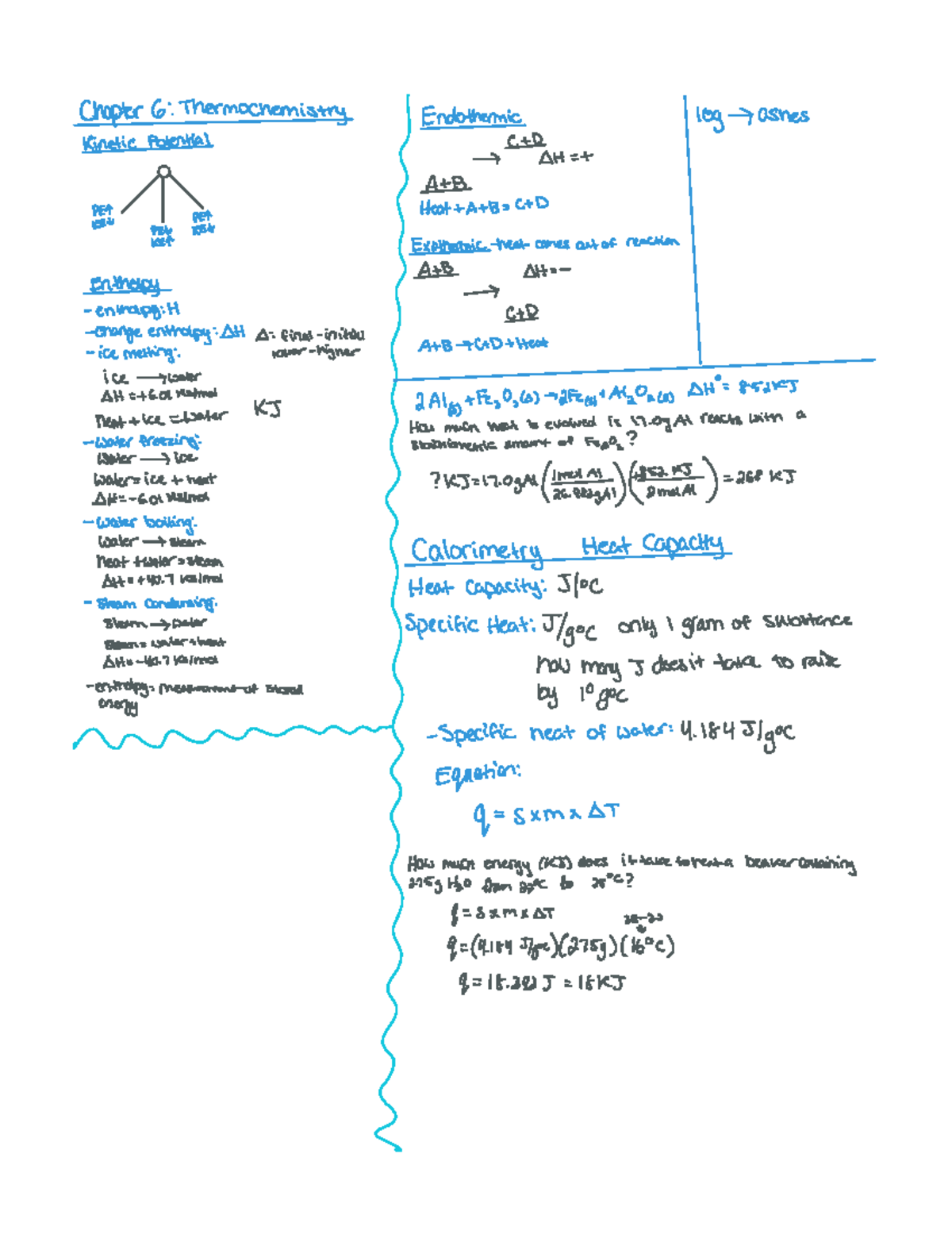 Chapter 6 Chemistry - Chapter 6 Thermochemistry Endothermic log sashes ...