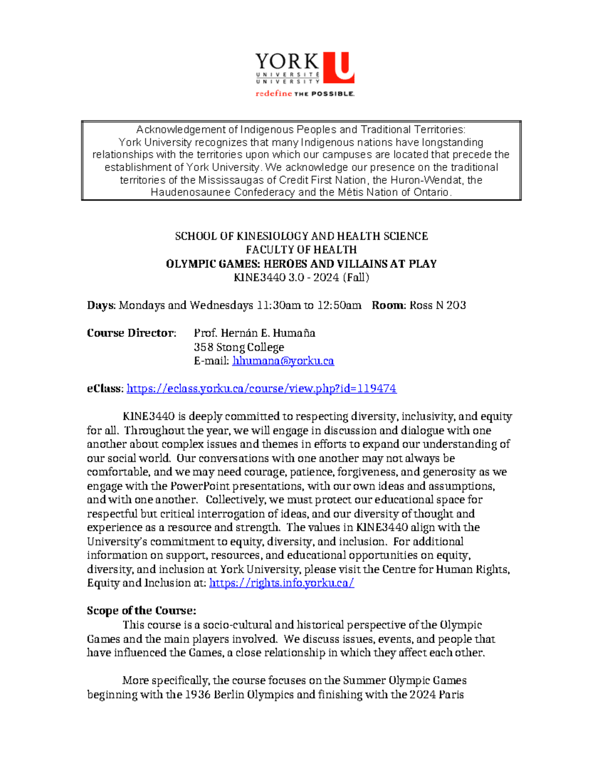 course outline 2022 - Acknowledgement of Indigenous Peoples and ...