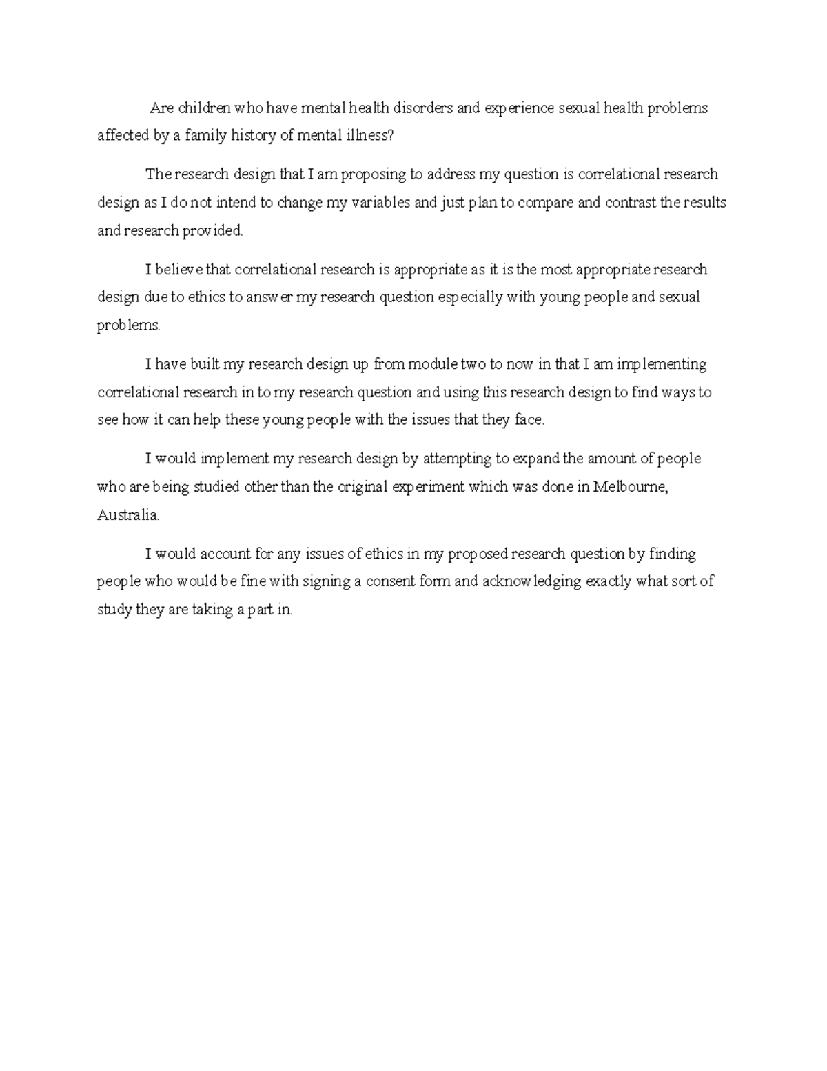 Social Psy Mod 5 Module 5 Assignment Are Children Who Have Mental