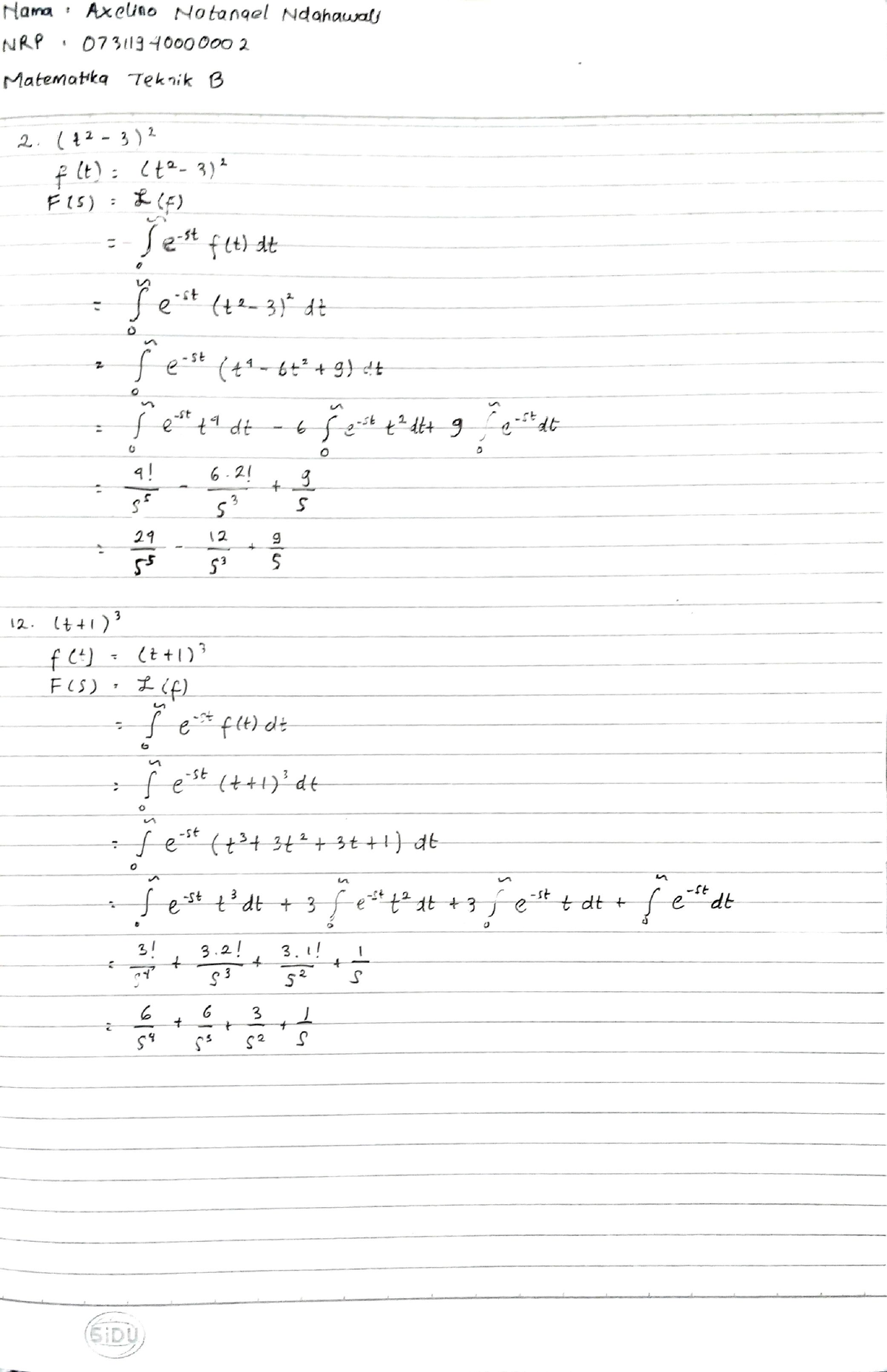 Engineering Mathematics Assignment 1 - Studocu