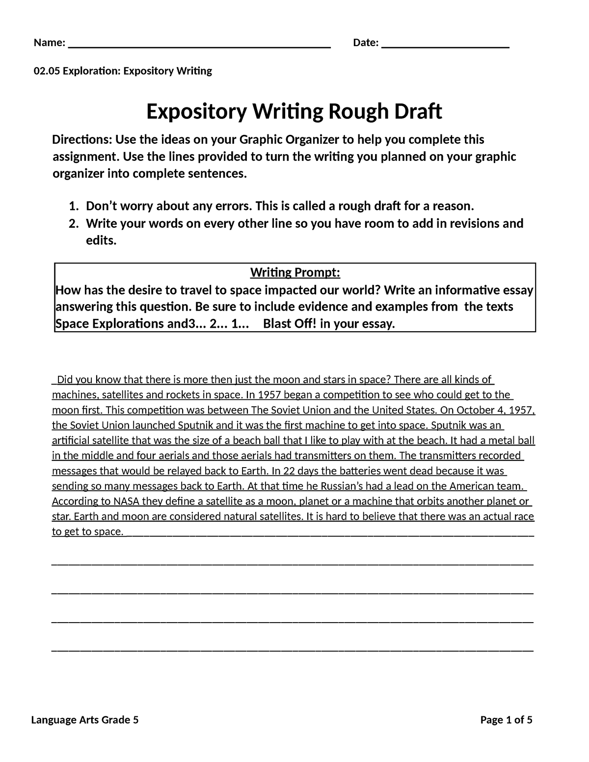 4.5.7 draft expository essay first draft