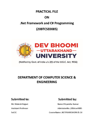 My Internship Report - This is my project work. - DEV BHOOMI ...