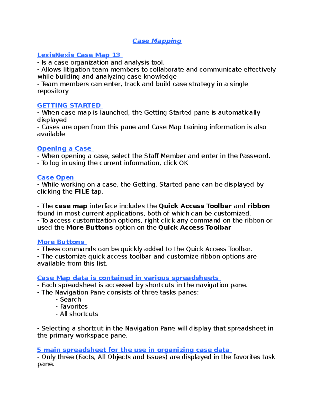 Case Mapping - Case Mapping LexisNexis Case Map 13 Is a case ...