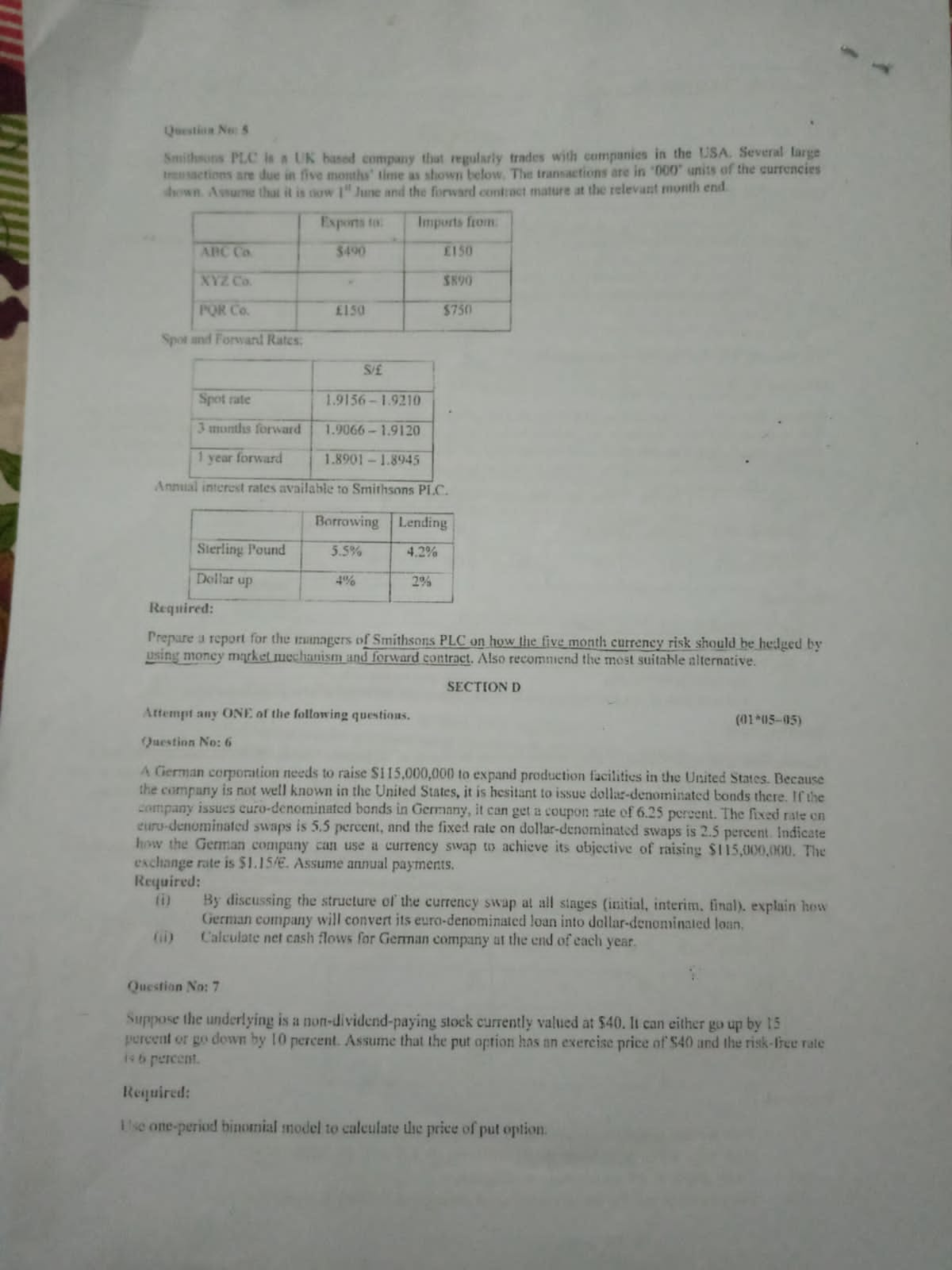 Past Papers B.B.A 7th Semester - Business Administration - Studocu