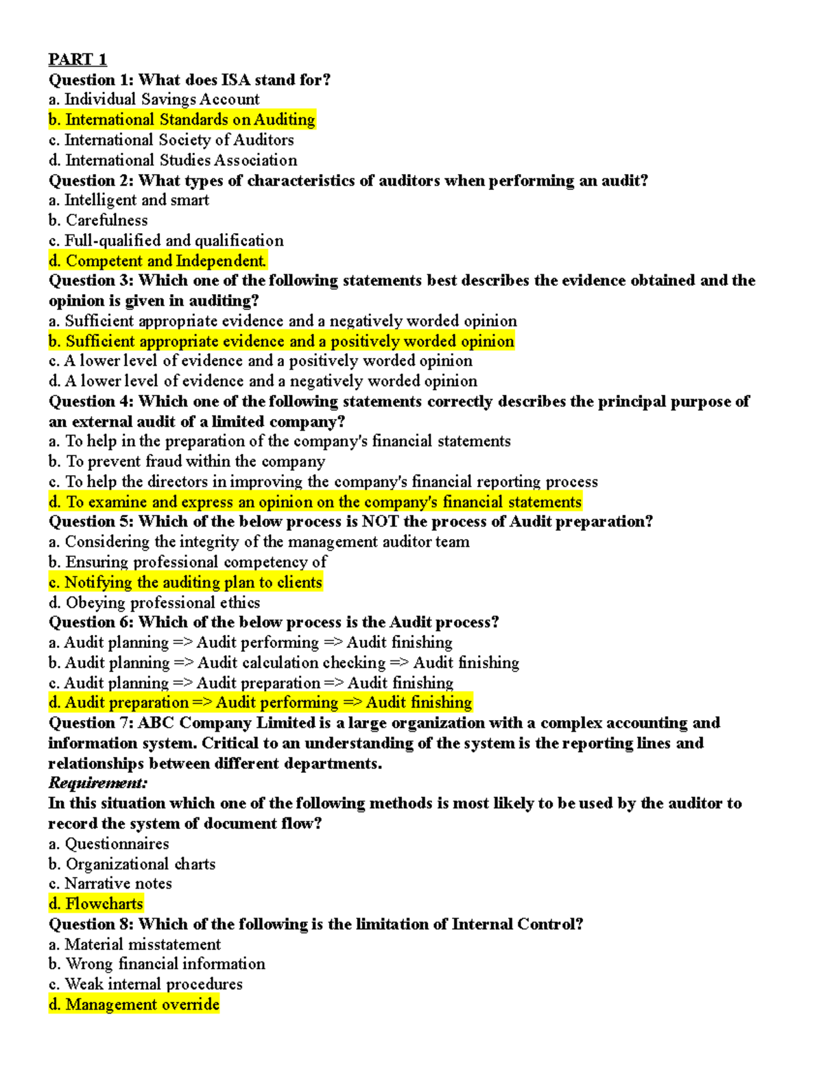 auditing-final-auditing-final-practices-part-1-question-1-what