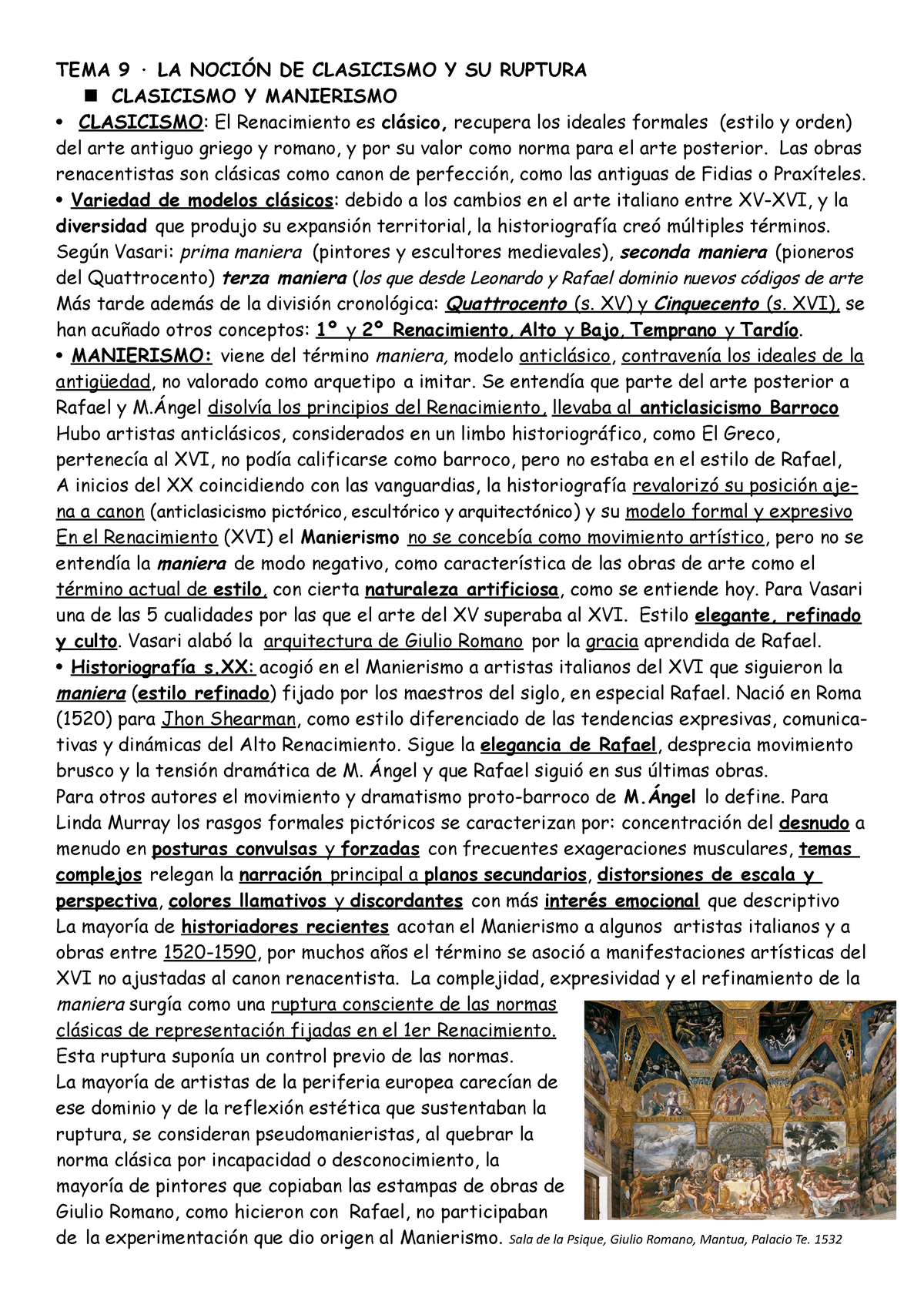 Giulio Romano Caída de los gigantes, 1532: Descripción de la obra