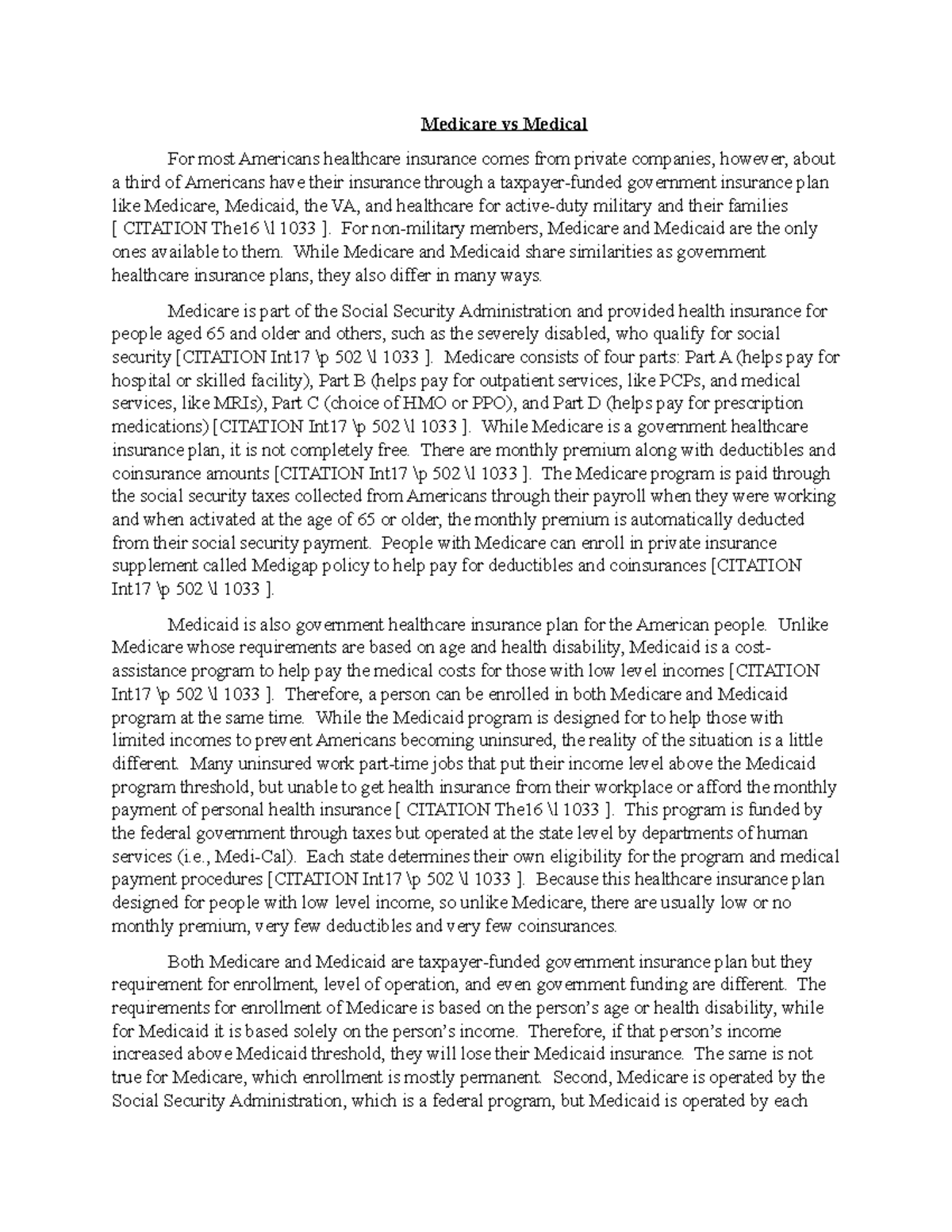 Medicare vs medical for non military members medicare and medicaid