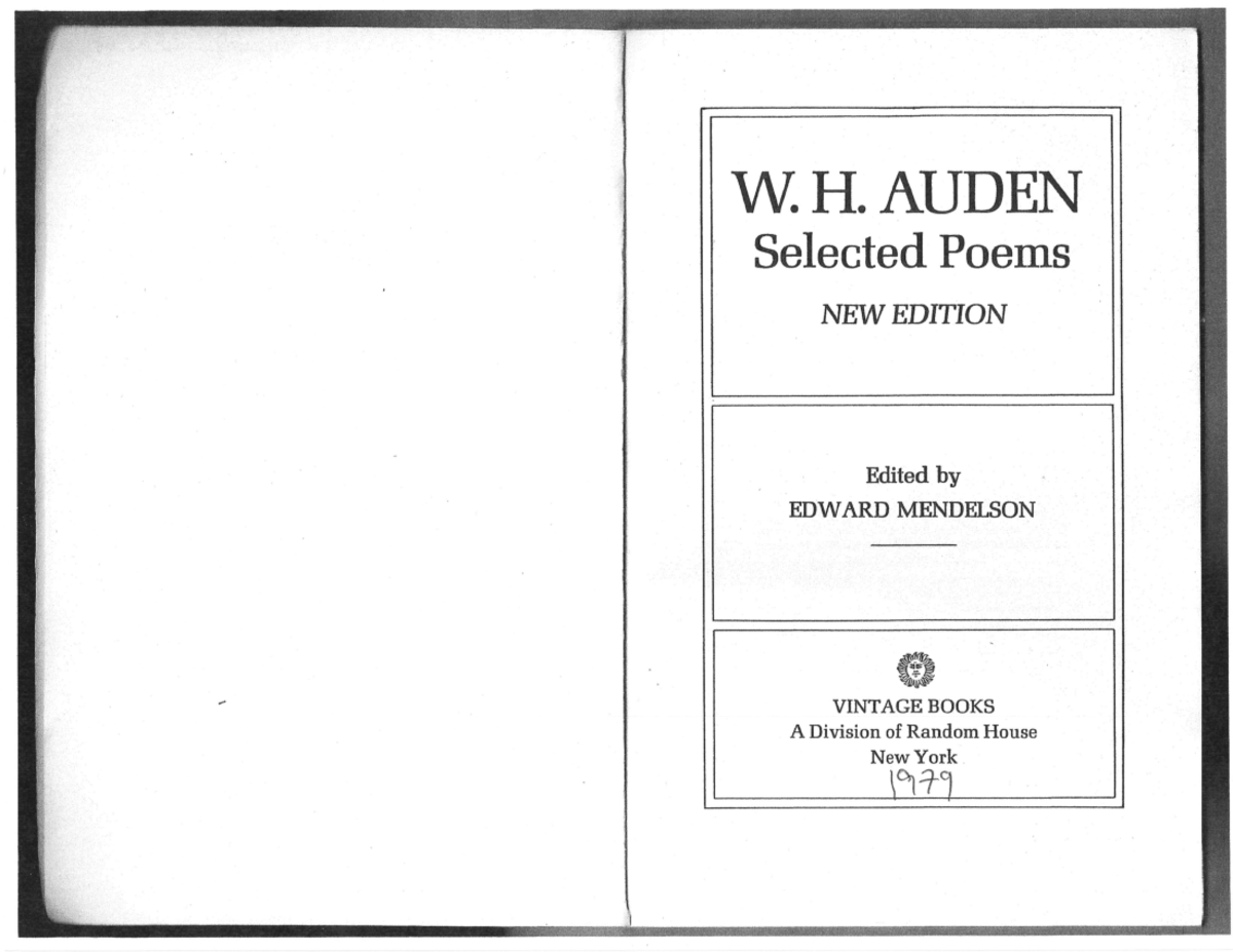 Auden Lullaby Summary Advanced English Composition EN 103 Studocu