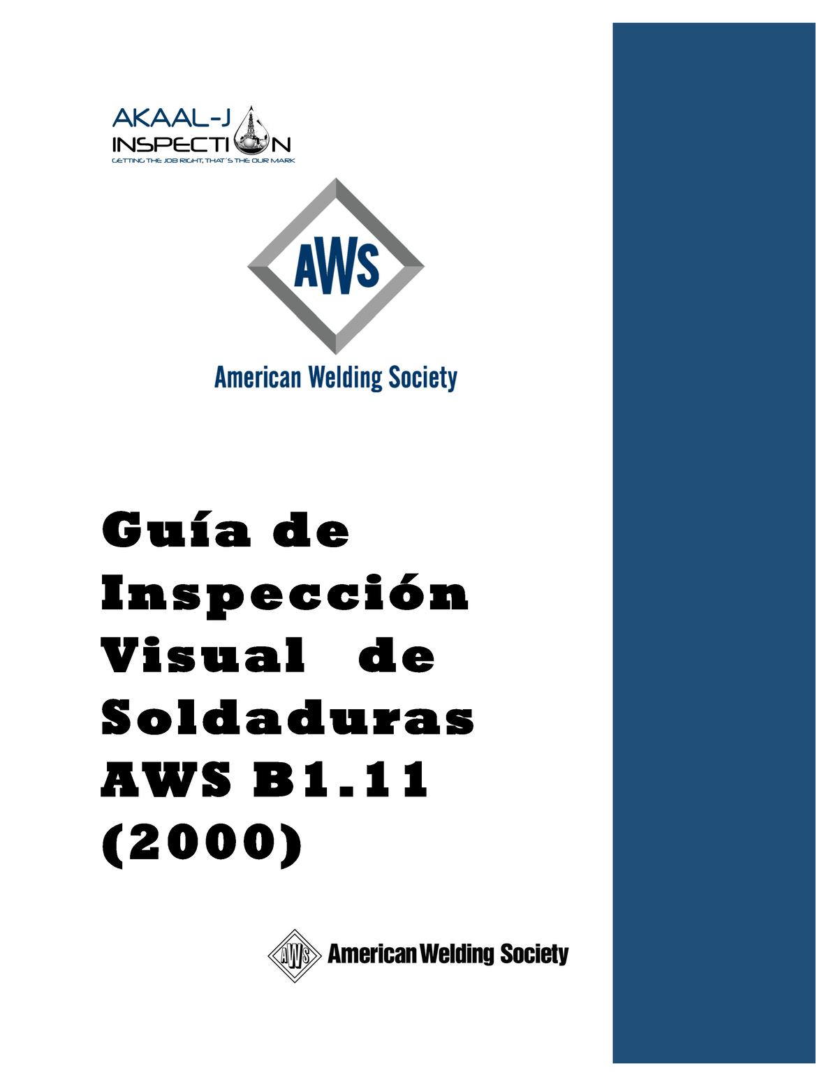 Guia De Inspeccion Visualde Soldaduras AWS B1 - Guía De Inspección ...