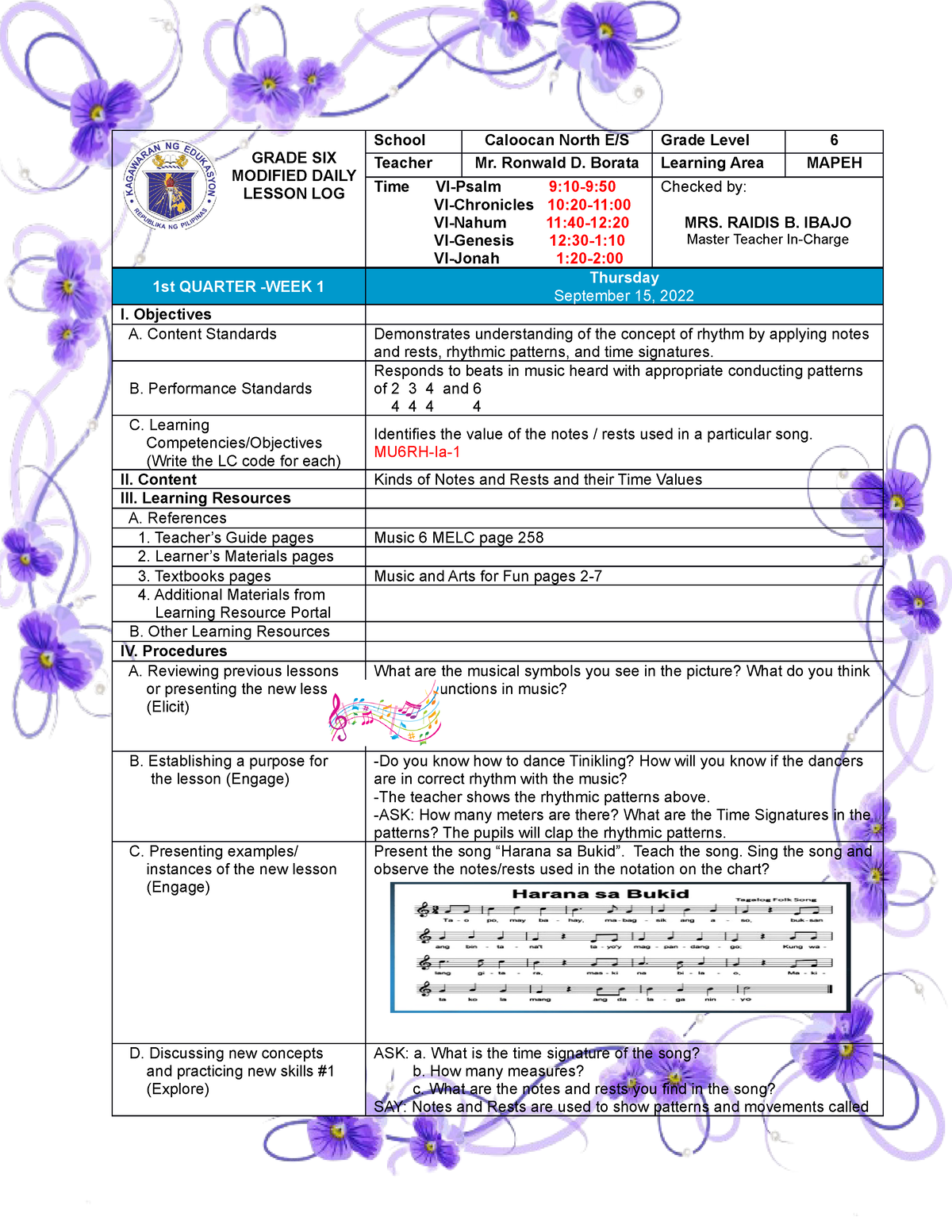 music-dll-music-grade-six-modified-daily-lesson-log-school-caloocan