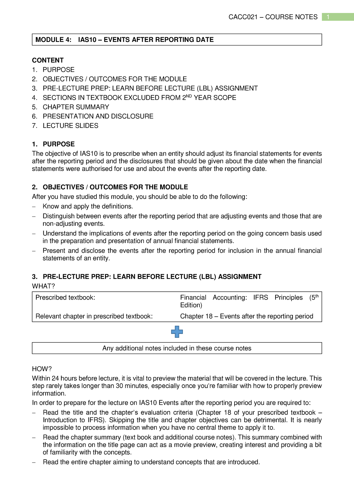 01. Module 11 Ias10 Events After The Reporting Period (cn) - Module 4 